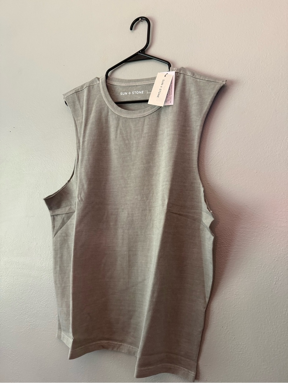 Sun + Stone Men’s Vintage Sage Muscle Tank